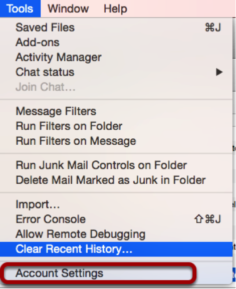 Thunderbird Email Setup - Sentree